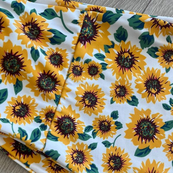 High-Cut Tie-Front Sunflower Bikini - Picture 3 of 4